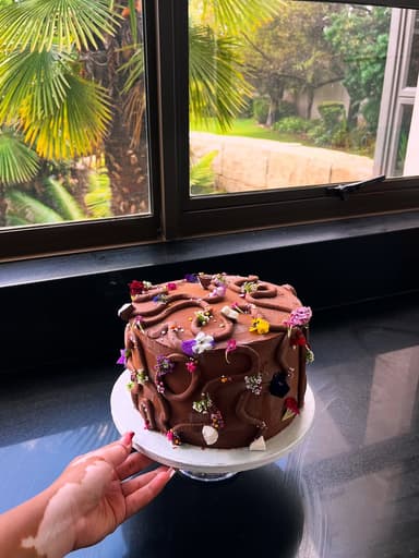 Artisan chocolate cake